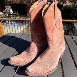Pink Leopard Old Gringo Boots